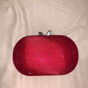 Red bling purse